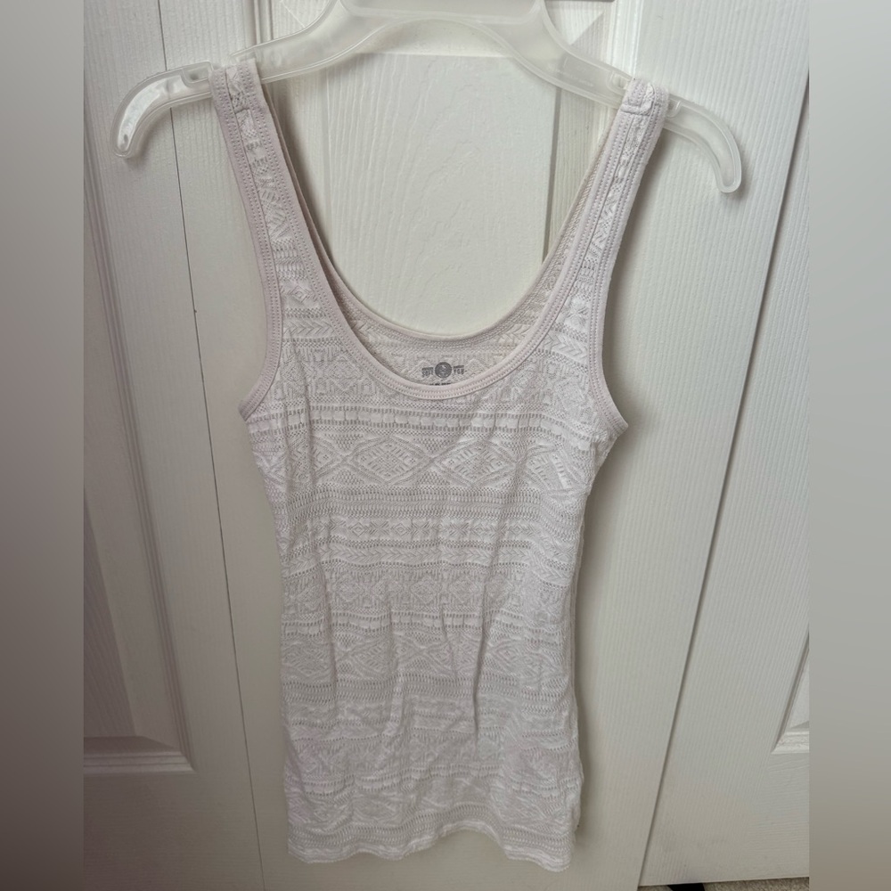 SO White Fitted Tank Top